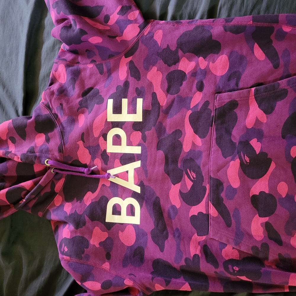 BAPE Purple Camo Hoodie
